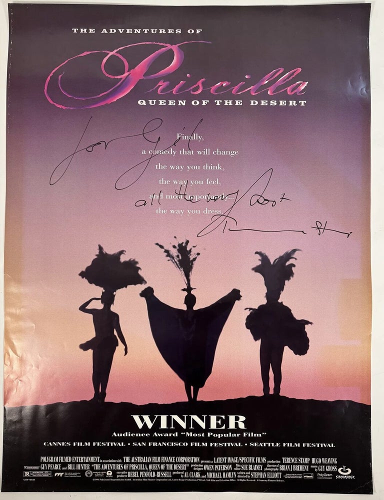 Item #902202508 The Adventures of Priscilla Queen of the Desert [Signed Poster]. written, directed by.
