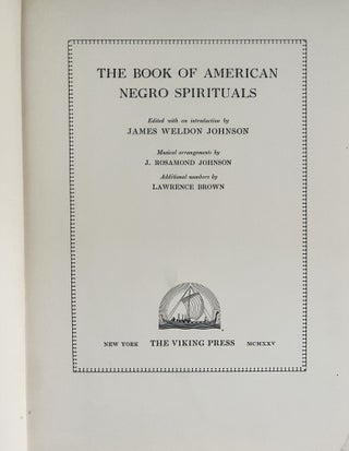 The Book of American Negro Spirituals