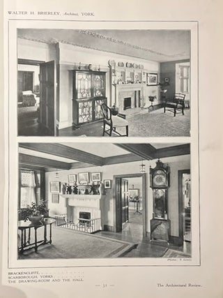 Recent English Domestic Architecture Being a Special Issue of The Architectural Review 1910