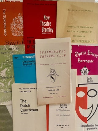 An Archive of 37 Program Guides for British Stage Productions. Christopher Marlowe William Shakespeare.