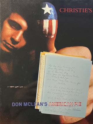 Item #928274 Christie's Don McLean's American Pie, The Original Manuscript, Tuesday 7 April 2015....