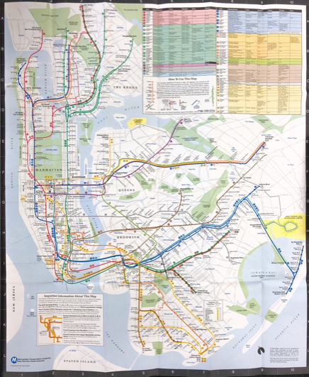 Item #930231 May 1987 New York City Metropolitan Transit Authority [MTA] Subway Map. New York Metropolitan Transit Authority.